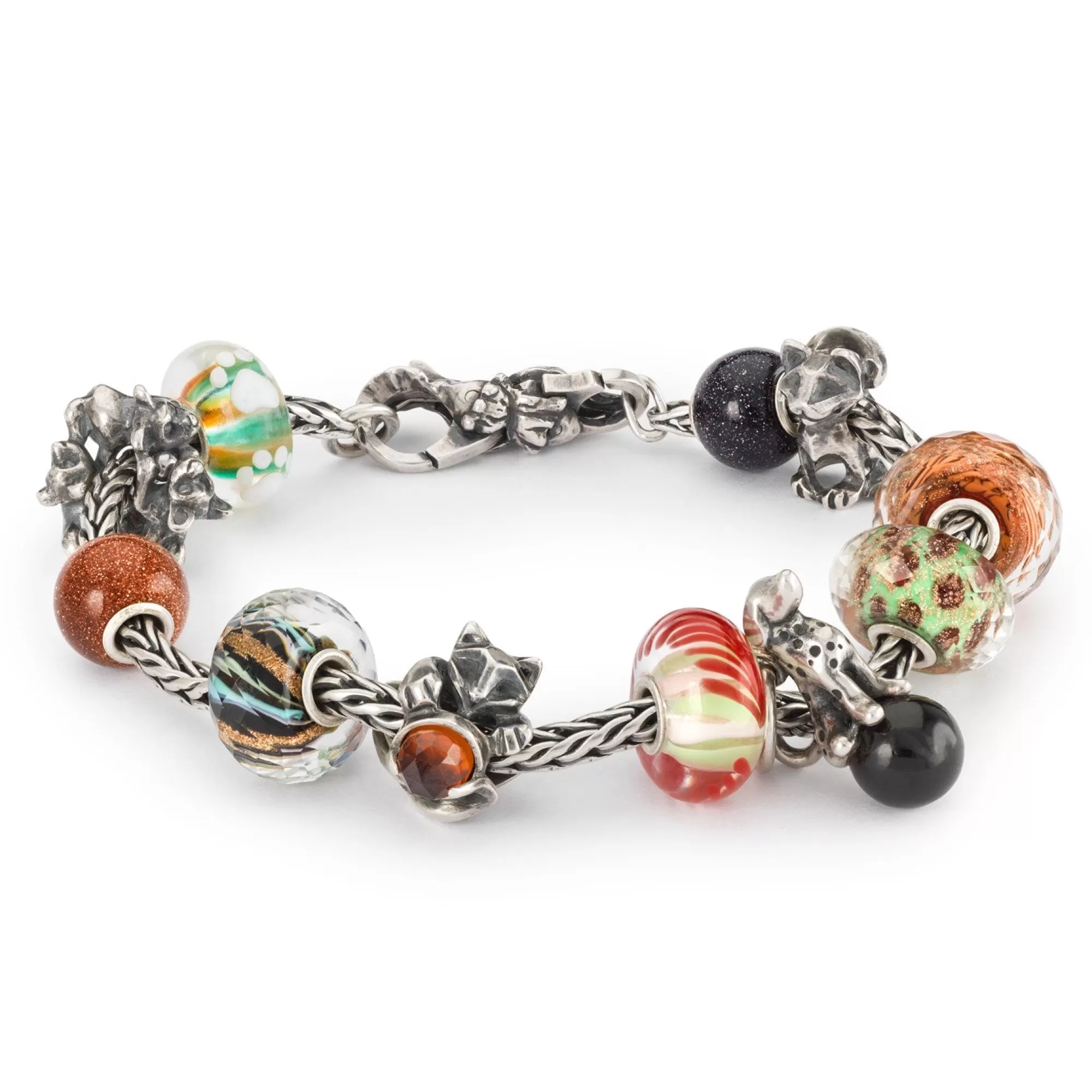 Trollbeads Kralen-Blauwe Goudsteen, Rond