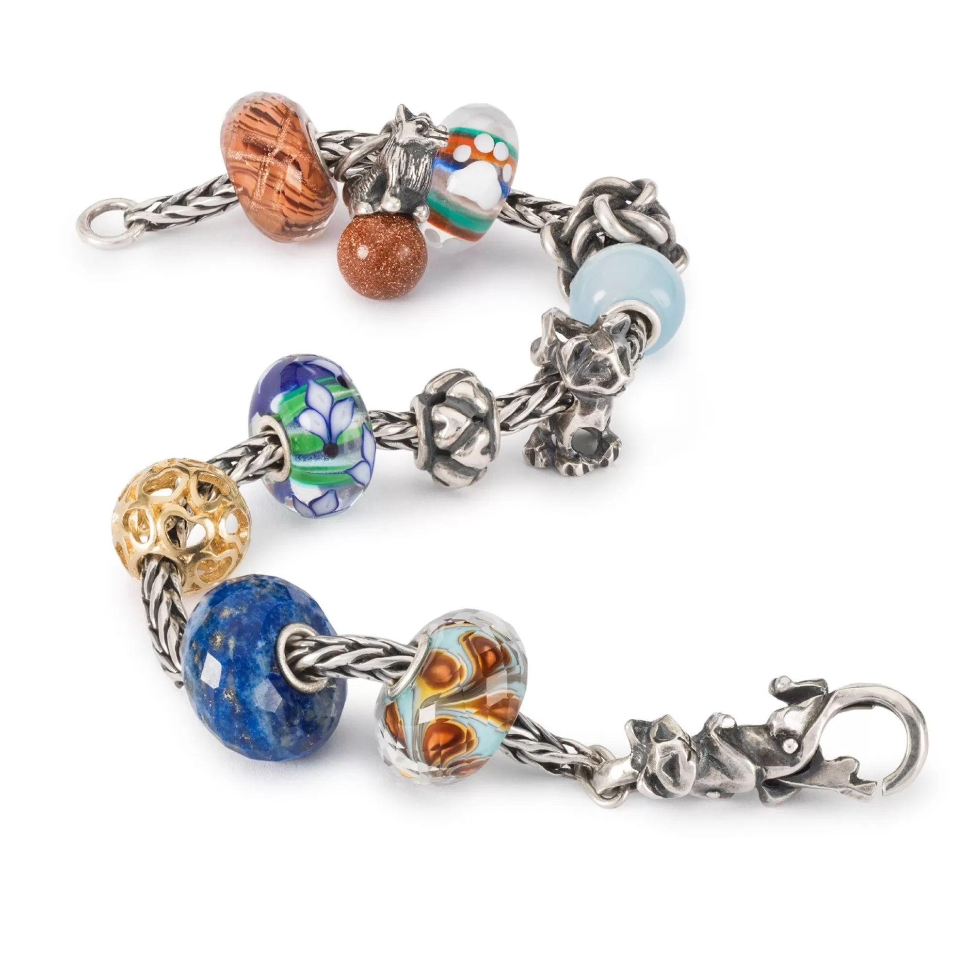 Trollbeads Kralen-Bloeiende Blauwe Iris