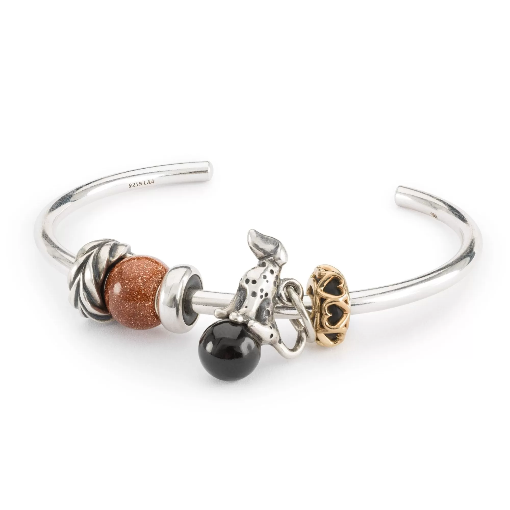 Trollbeads Kralen-Bruine Goudsteen, Rond