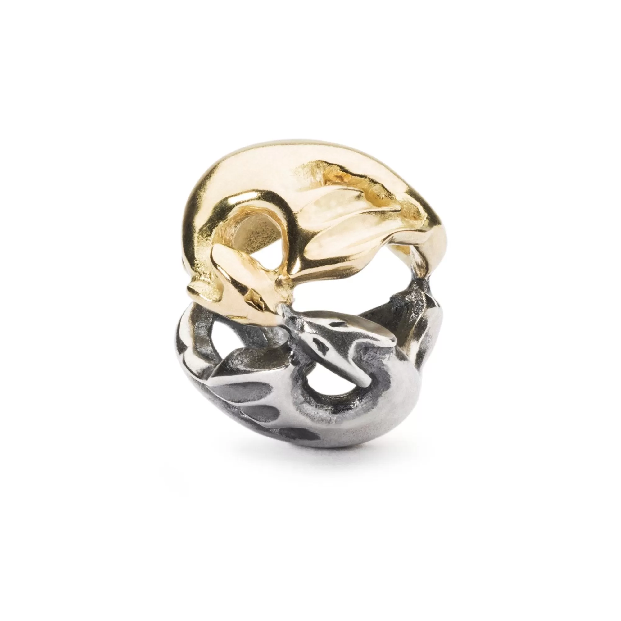 Trollbeads Kralen-Dansende Draken (Zilver Met Goud)