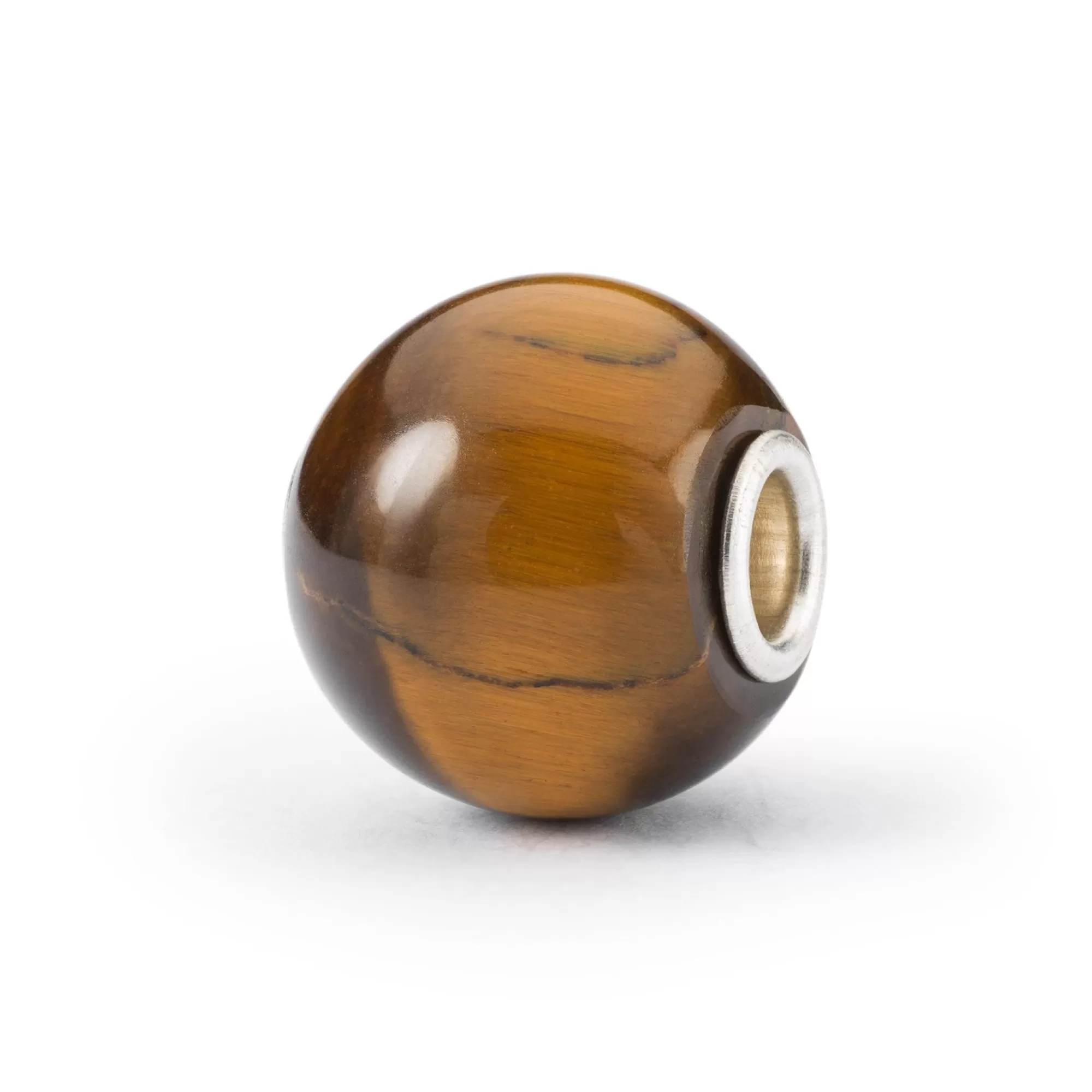 Trollbeads Kralen-Jumbo Rond Geel Tijgeroog