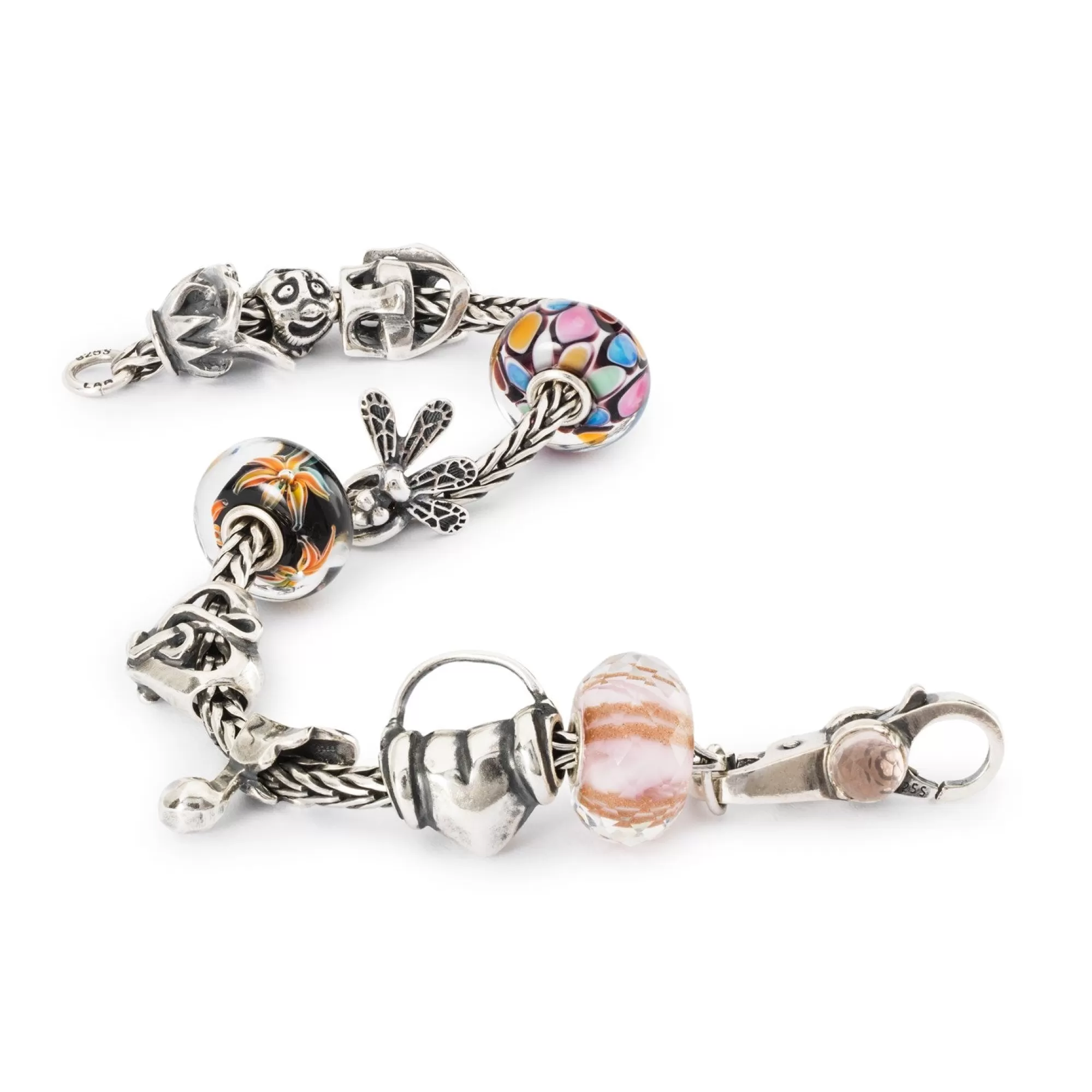 Trollbeads Kralen-Roze Melodie