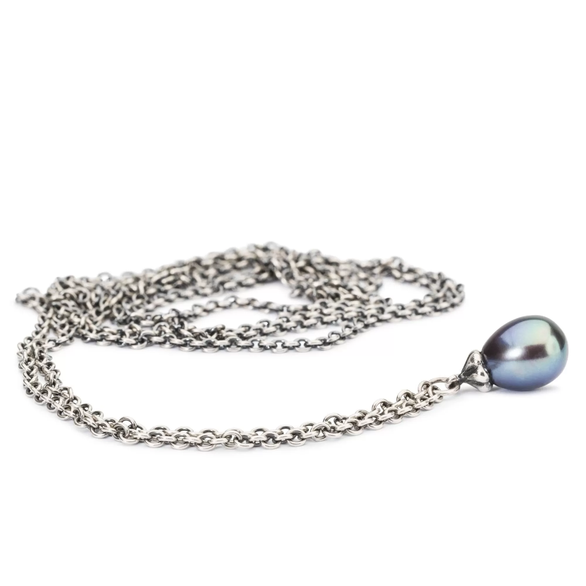 Trollbeads Colliers-Sterling Zilveren Collier Met Peacock Parel