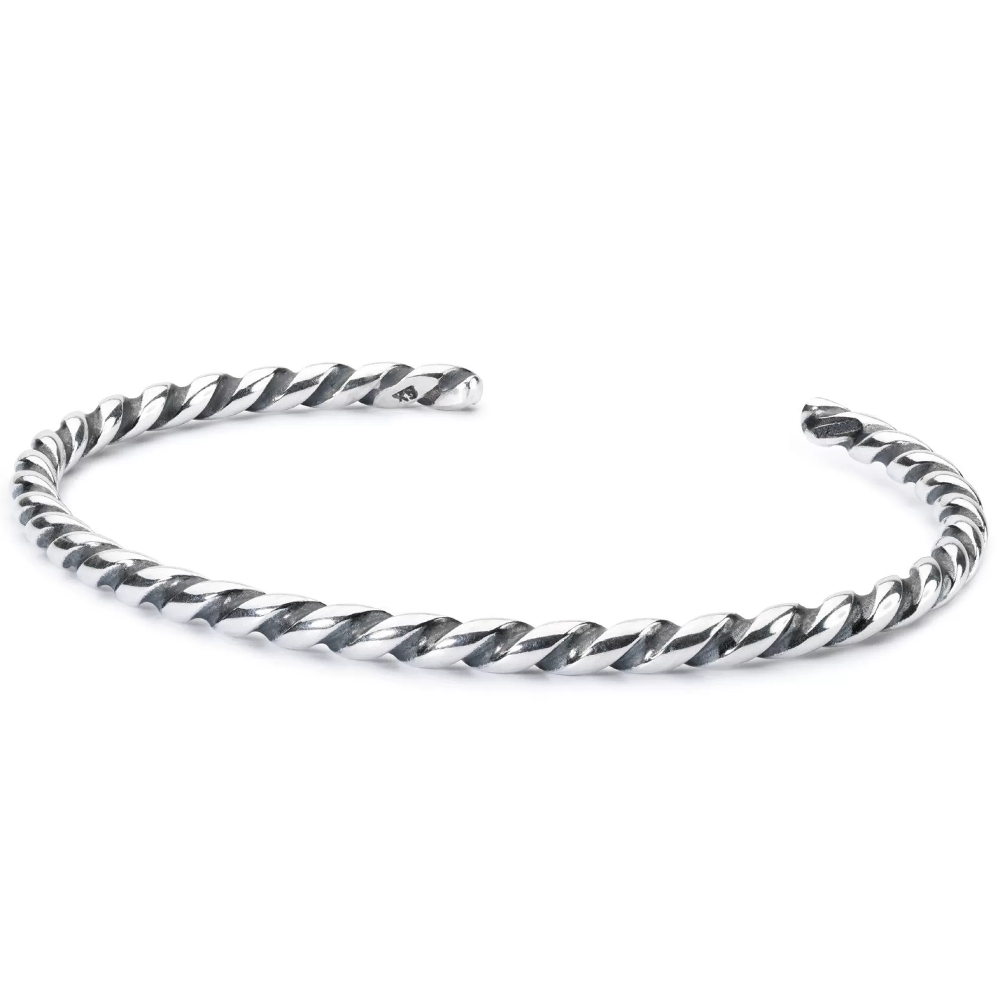 Trollbeads Armbanden-Twisted Zilveren Bangle