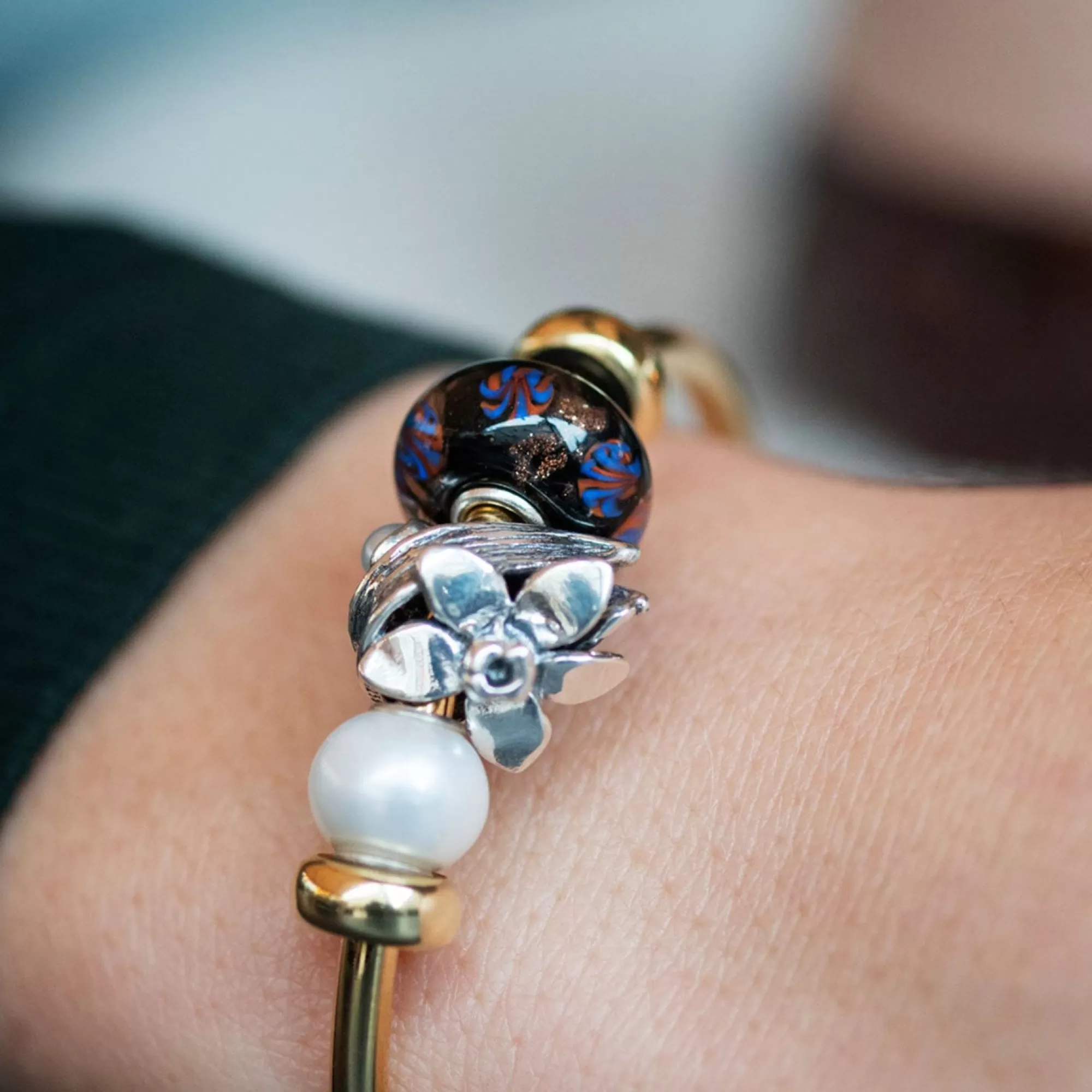 Trollbeads Kralen-Witte Parel